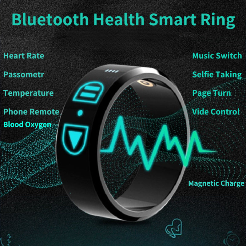 Slimme Ring - Hartslag & Bloedzuurstof Monitoring - Bluetooth Verbinding