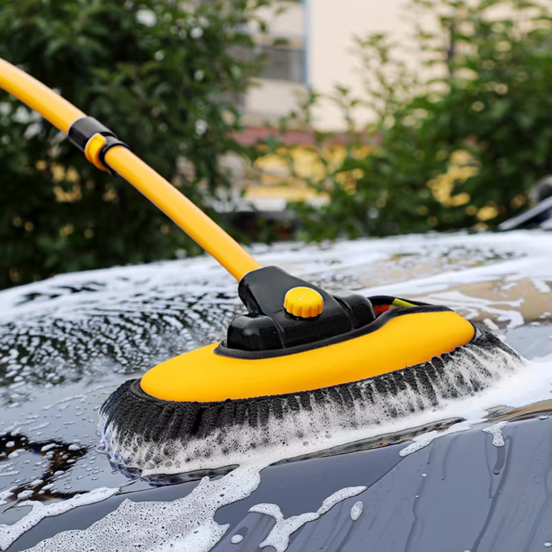 Autowasborstel – Anti-Kras Microvezel – Telescoopsteel – Geel