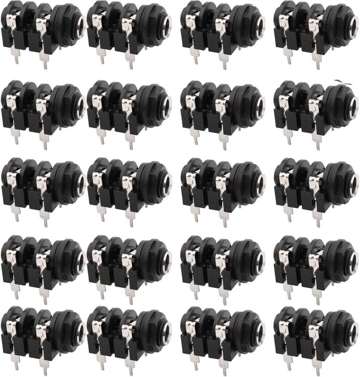 - 20 stuks Mono-Bus 1/4 Inch Jack-Aansluiting 6.35 mm TS Bus Soldeeraansluiting Audio-Aansluiting DI