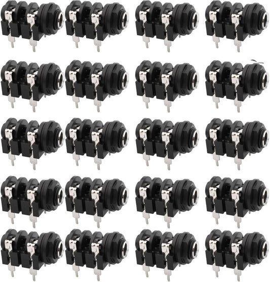 - 20 stuks Mono-Bus 1/4 Inch Jack-Aansluiting 6.35 mm TS Bus Soldeeraansluiting Audio-Aansluiting DI