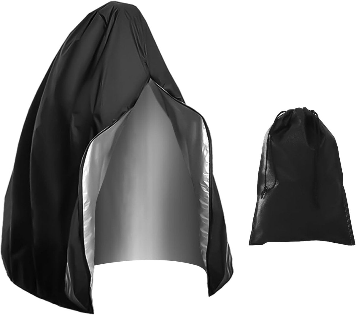 Zwarte eierstoelhoes - waterdicht - 1 stuk - 210D