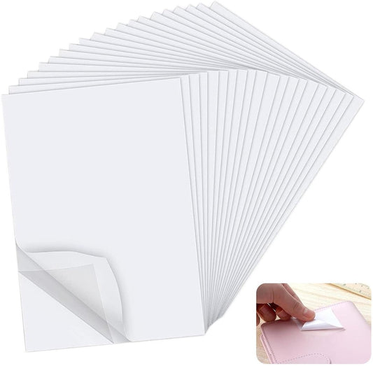 "20 stuks Dubbelzijdig plakfolie om op te strijken A4-formaat wit - permanent plakfolie voor stof"