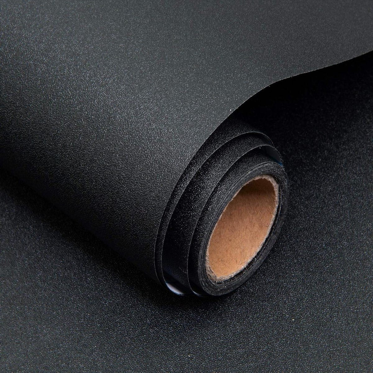 Zwart Zelfklevend Behang - Makkelijk te Aanbrengen - 90x500cm