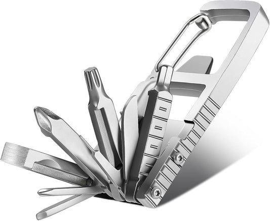 Zwitserse zakmessen 12 in 1 roestvrijstalen mes opvouwbare multitool met puntschroevendraaier - draa