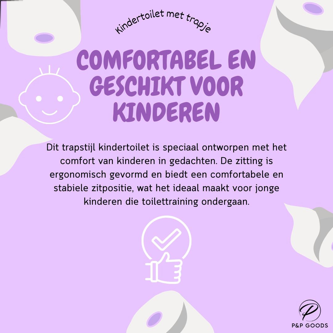 Kindertoilet met Trapje