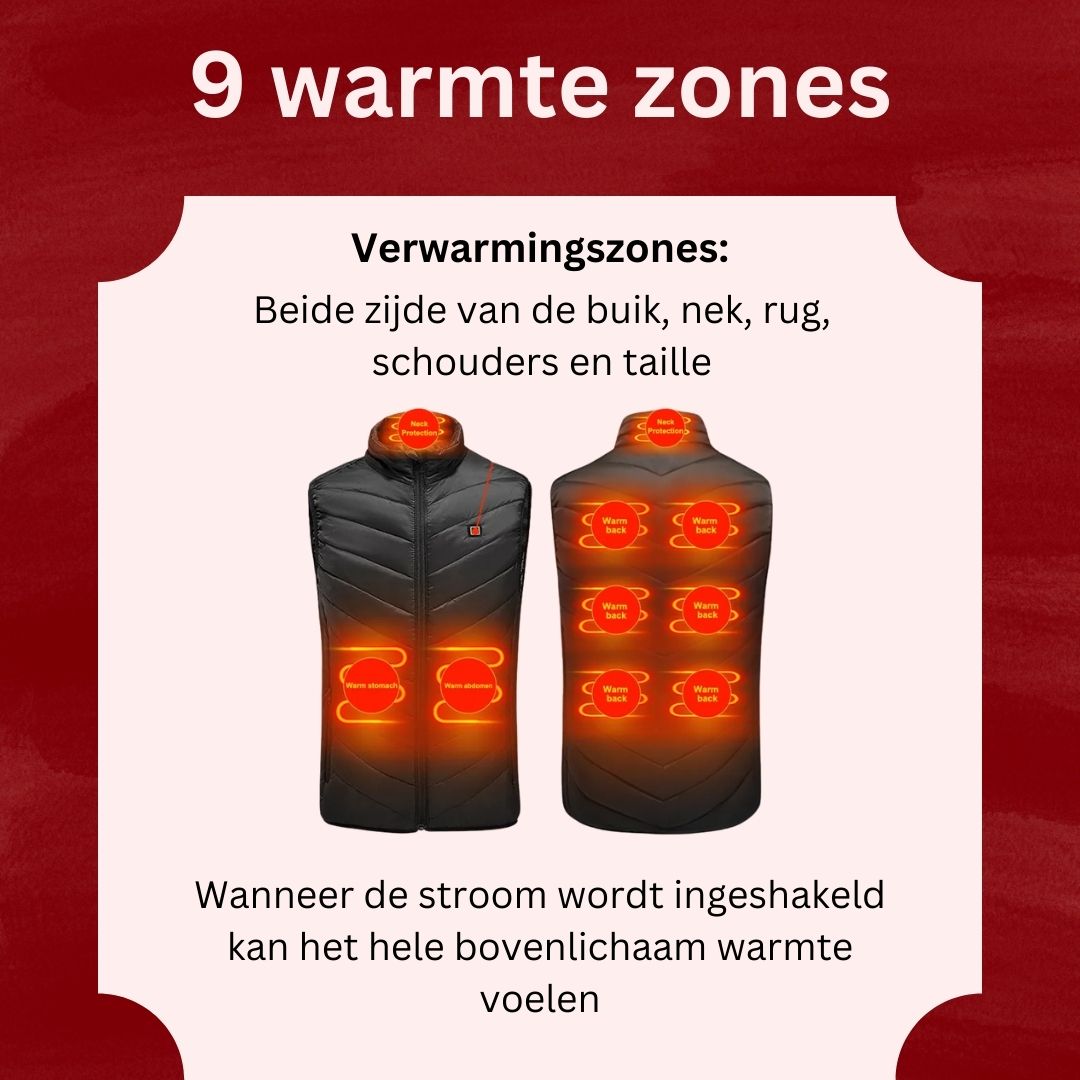 Verwarmde Bodywarmer M