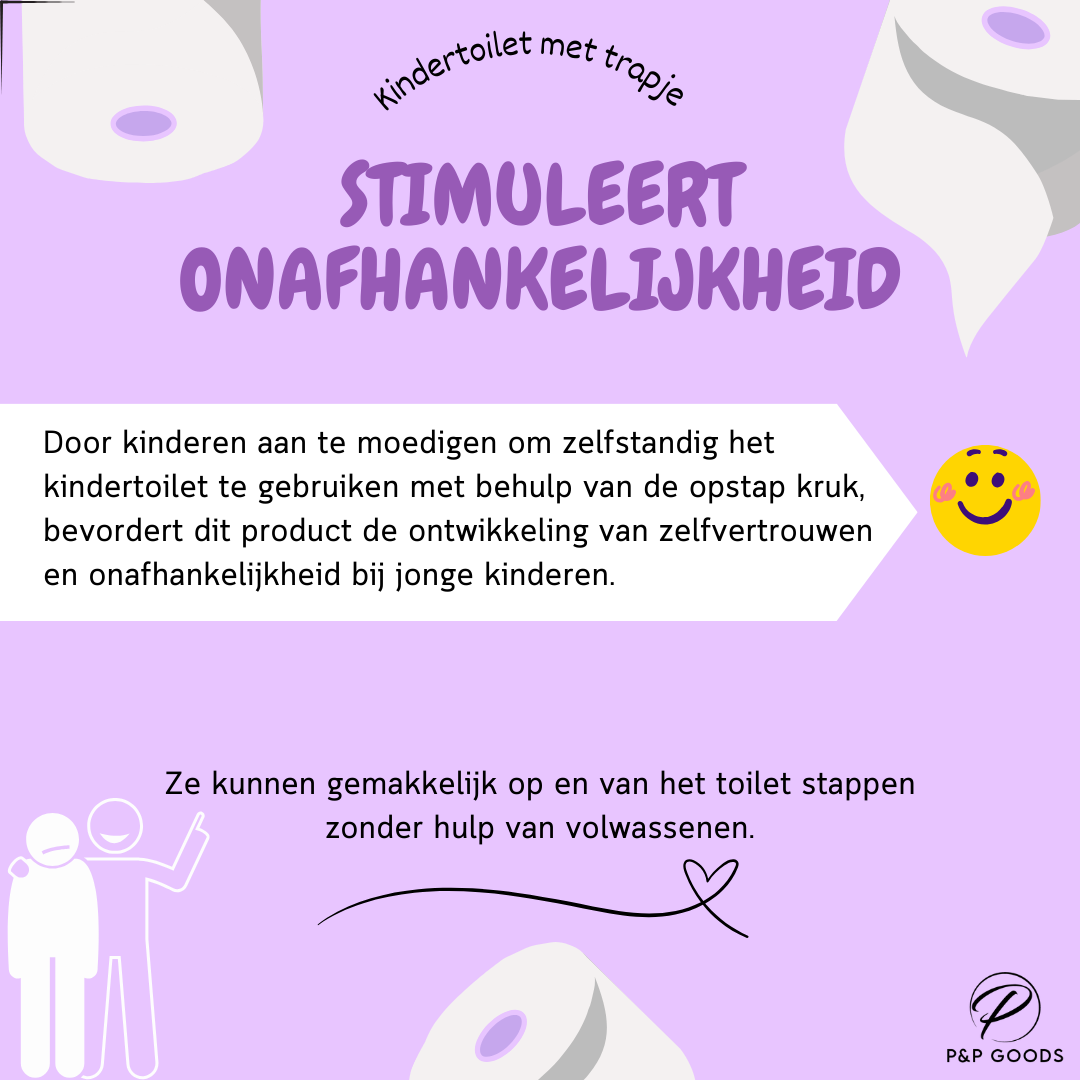 Kindertoilet met Trapje