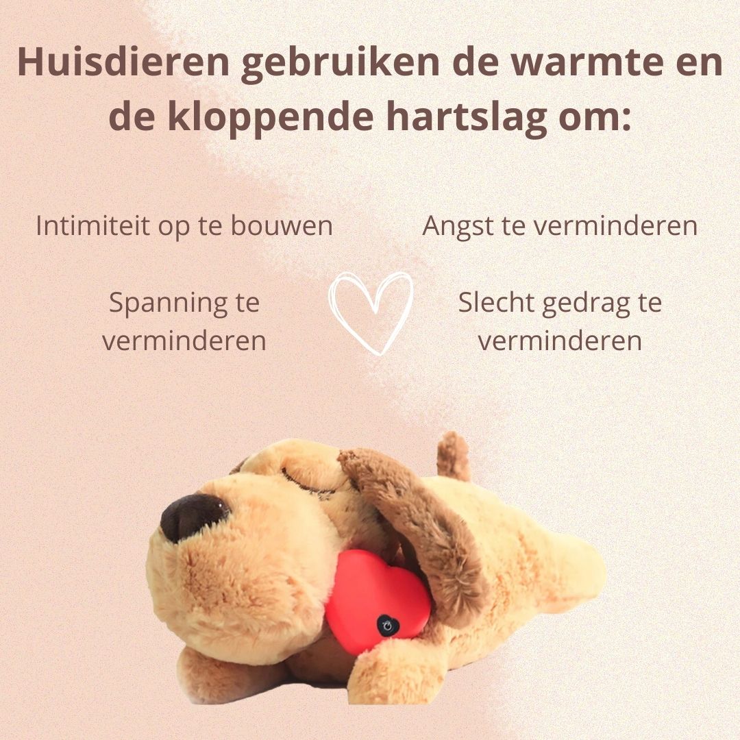 Knuffel Hond met Hartslag