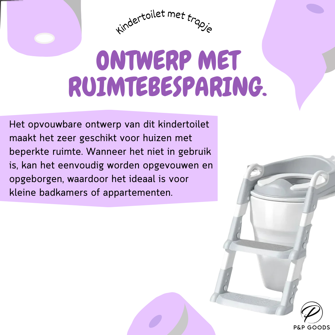 Kindertoilet met Trapje