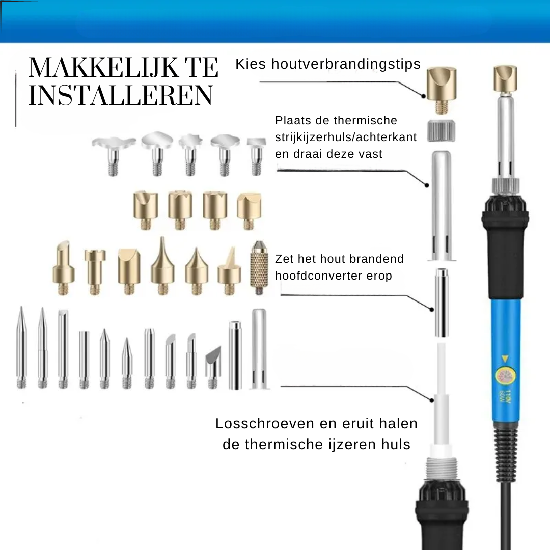 5-1 Houtbrander Set