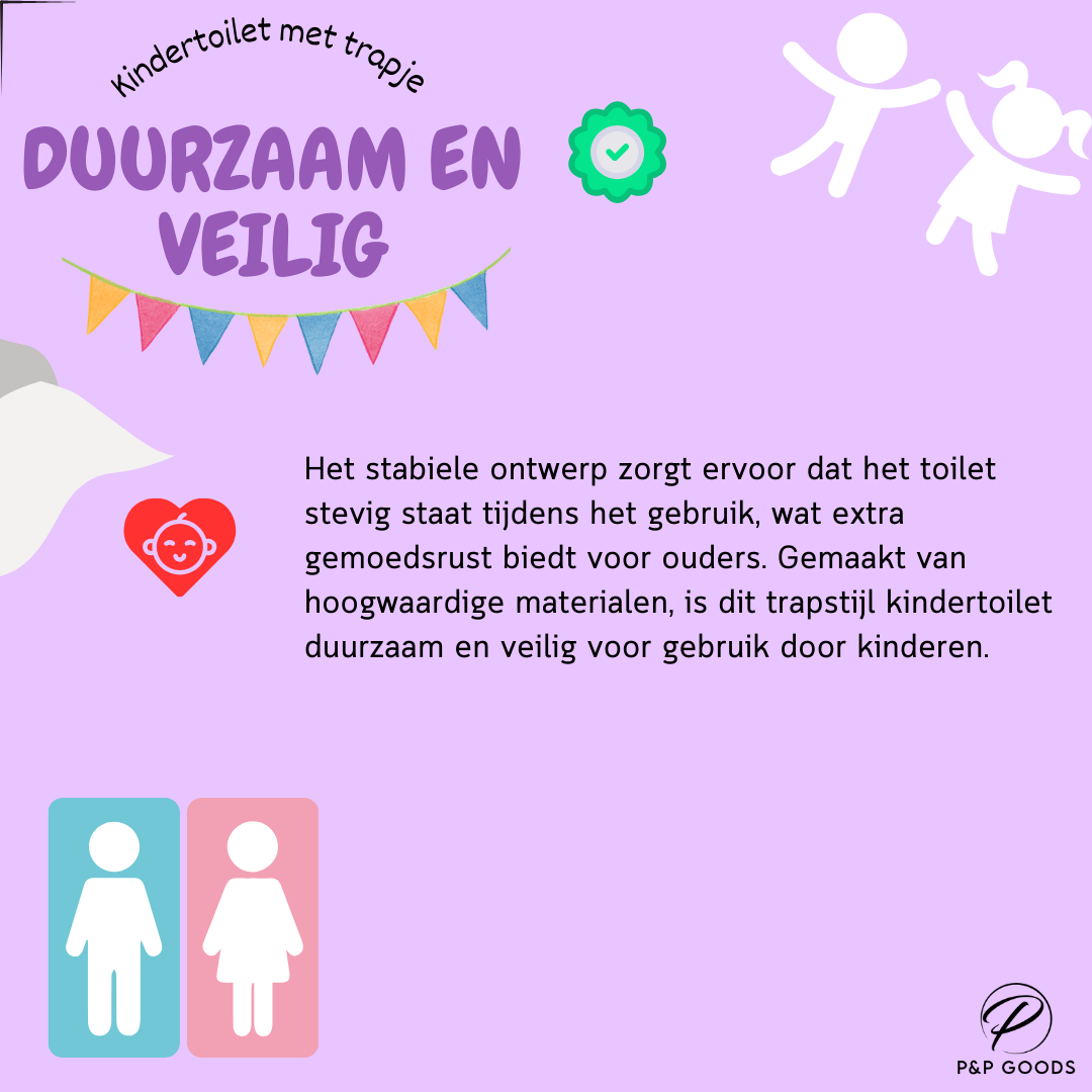 Kindertoilet met Trapje
