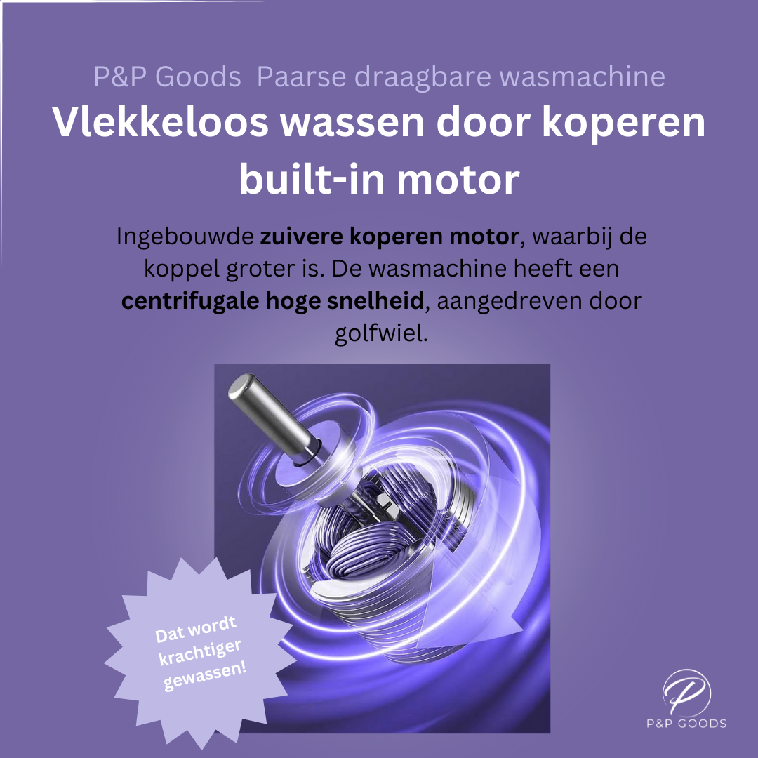 Mini Wasmachine Paars