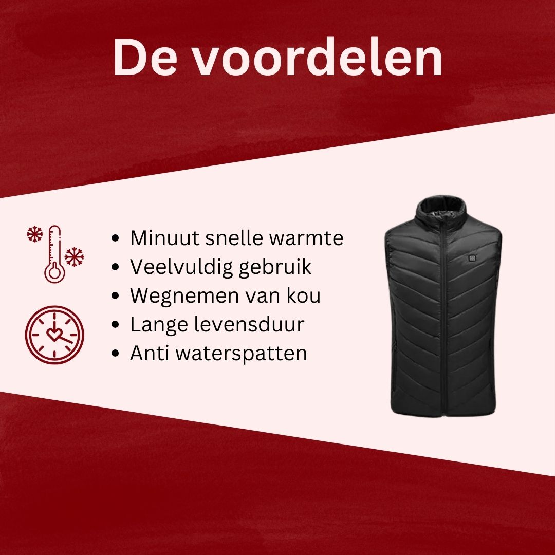 Verwarmde Bodywarmer M