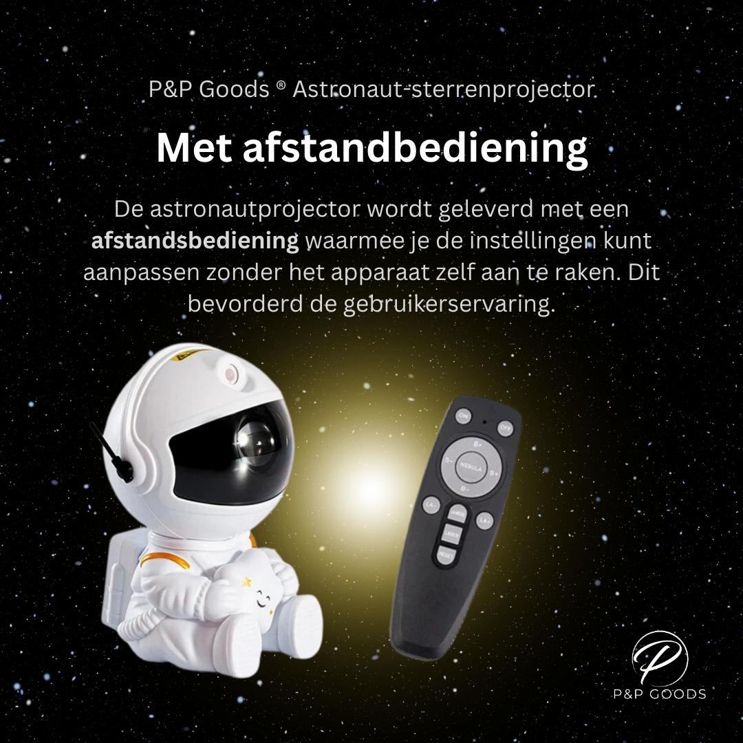 Astronaut Sterren Projector Wit