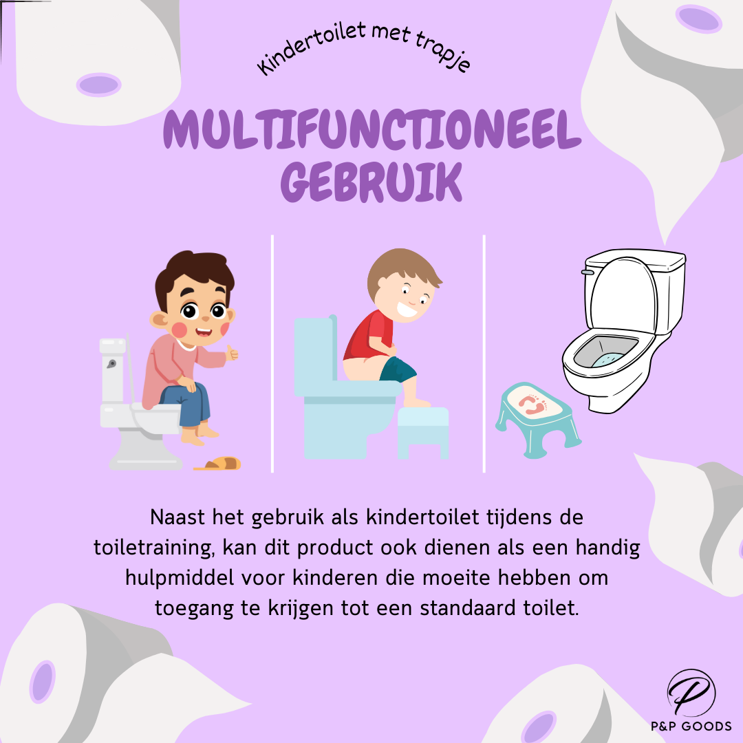 Kindertoilet met Trapje