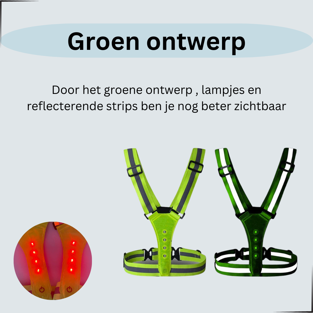 Hardloopvest met Verlichting