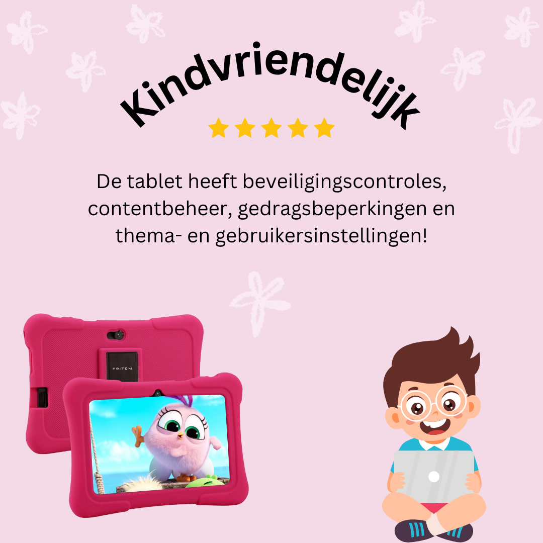 Kindertablet Roze