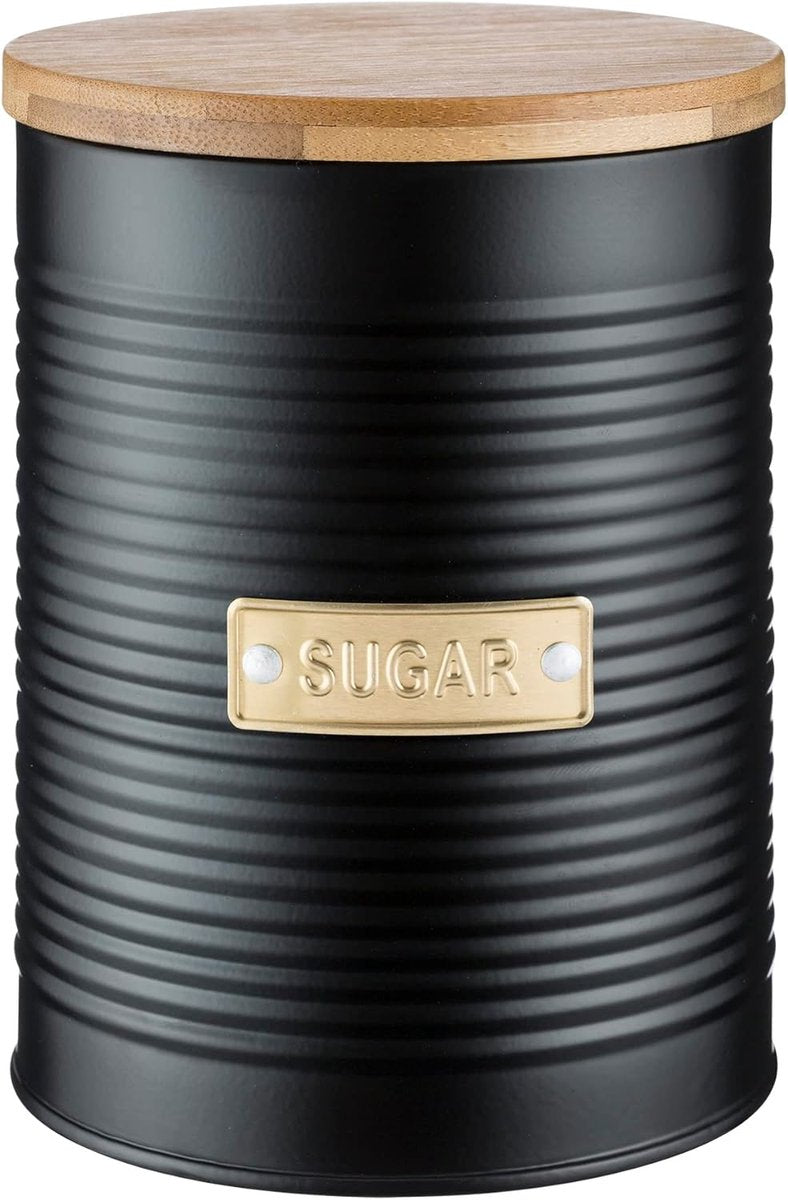 Zwarte Suiker Opslag - 1.4 Liter - Praktisch en Stijlvol