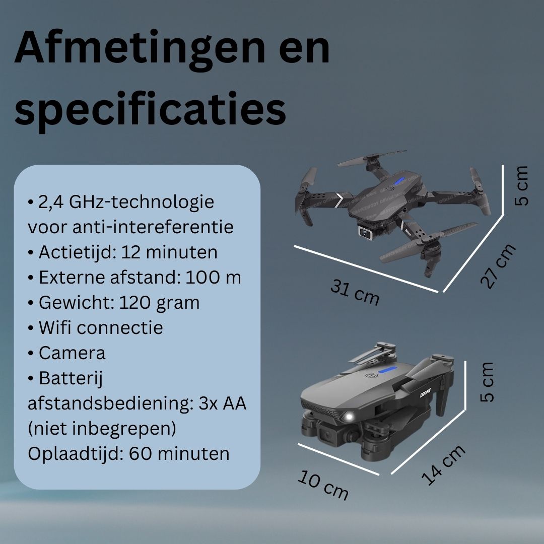 Drone met dubbele Camera