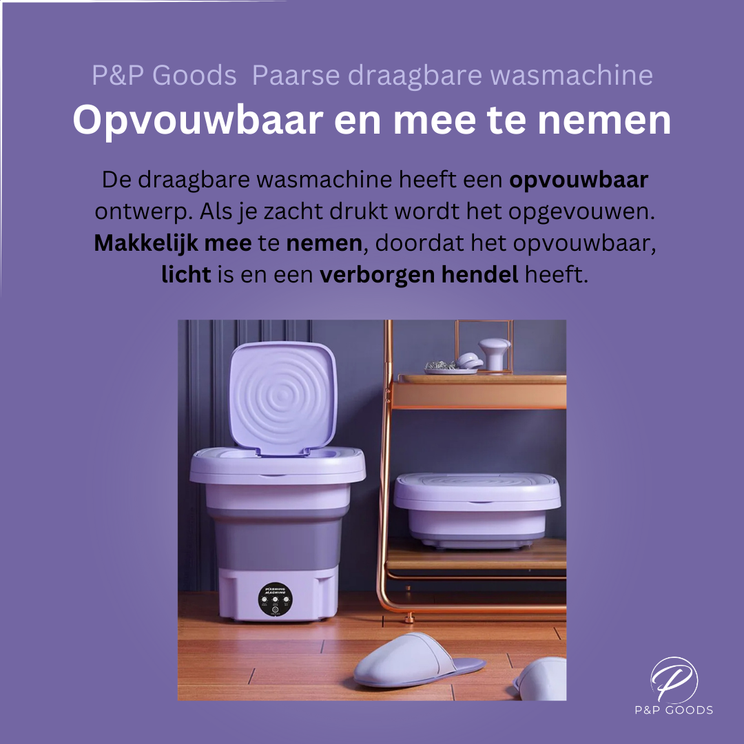 Mini Wasmachine Paars