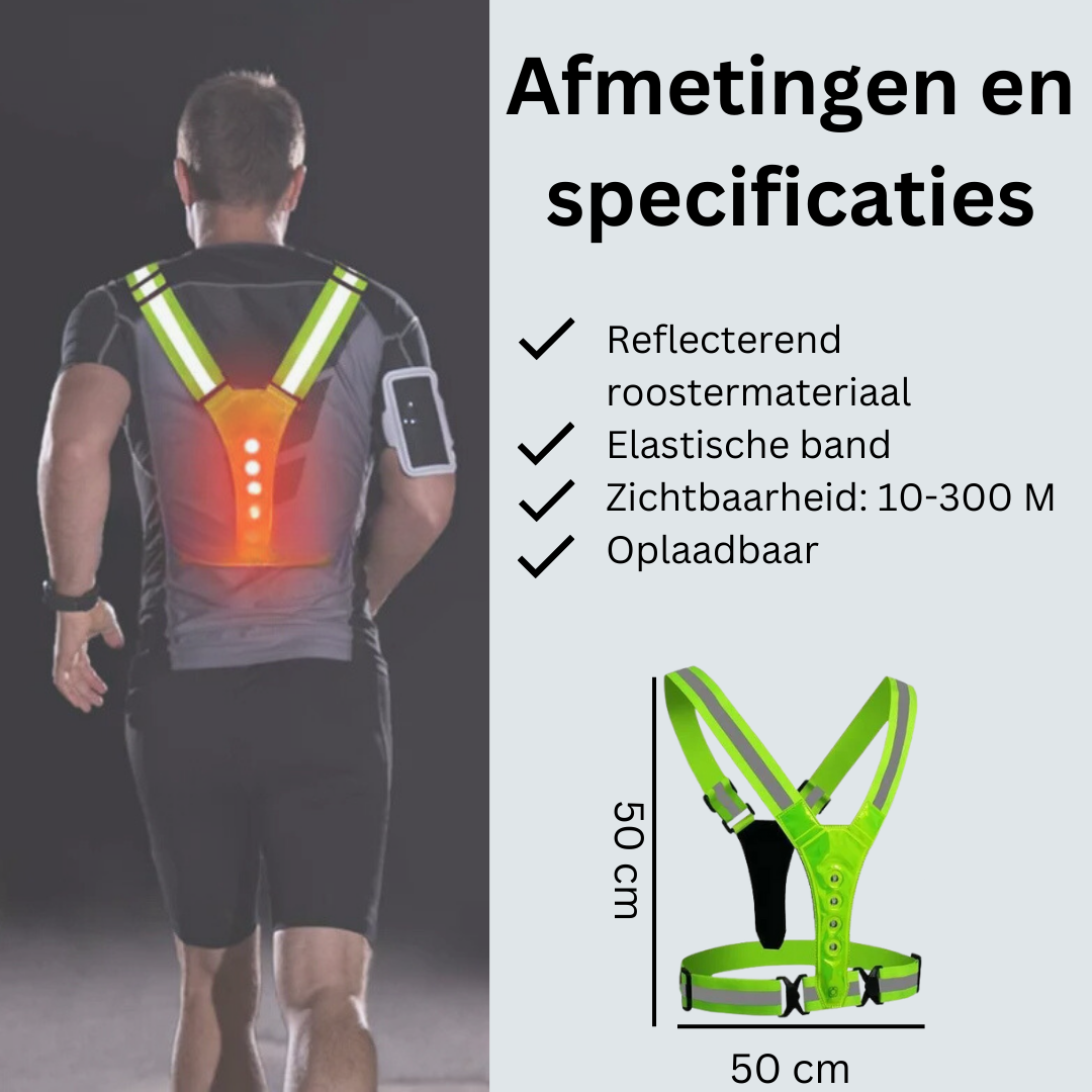 Hardloopvest met Verlichting