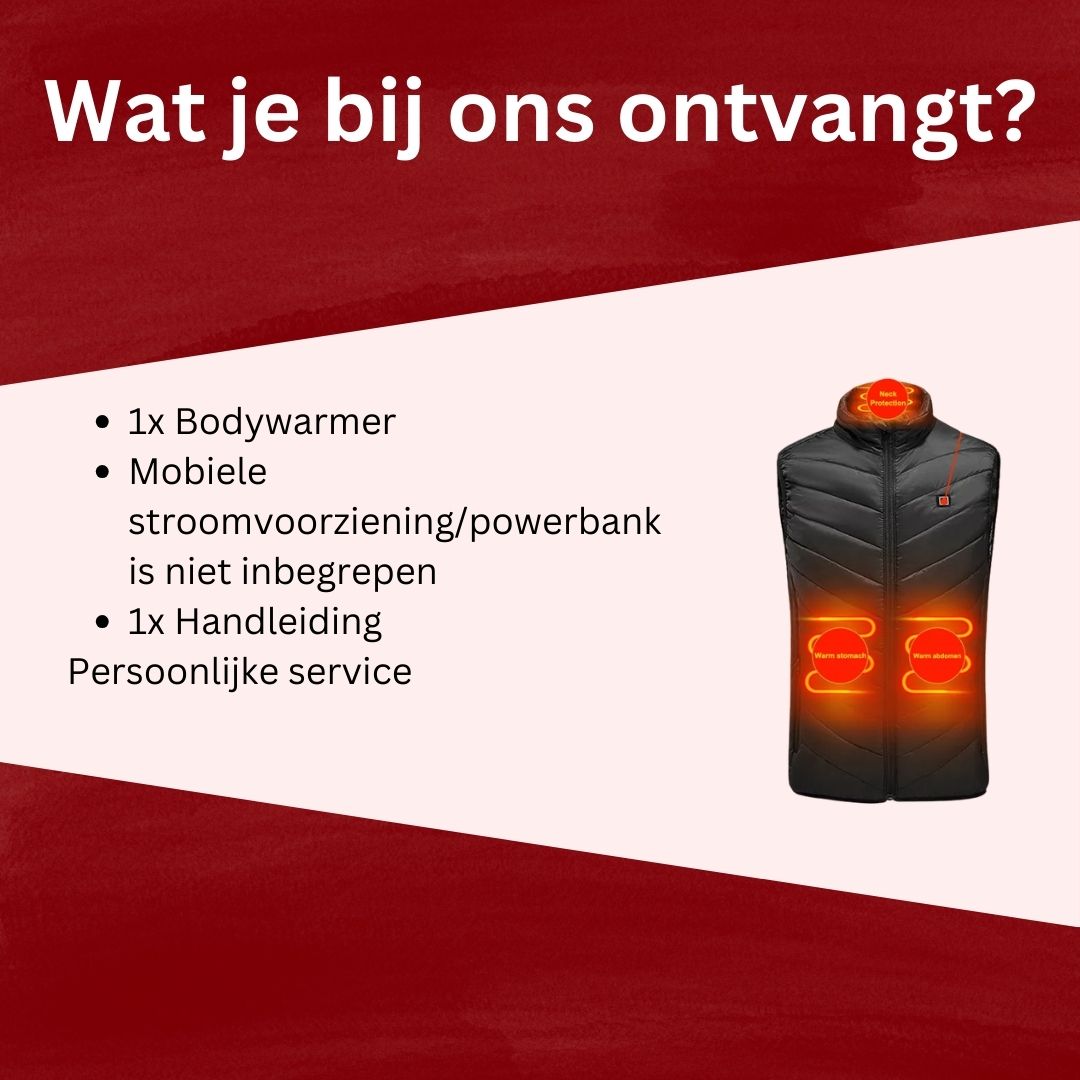 Elektrische Bodywarmer met Powerbank - M