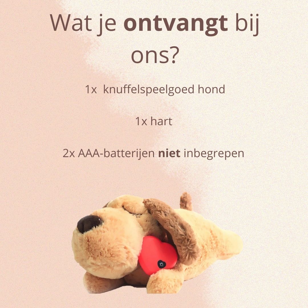 Knuffel Hond met Hartslag