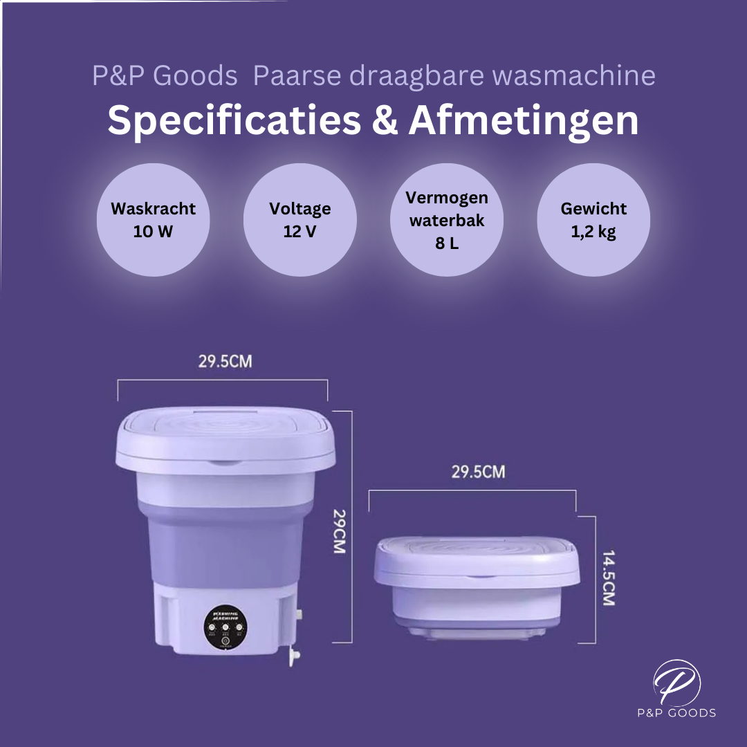 Mini Wasmachine Paars