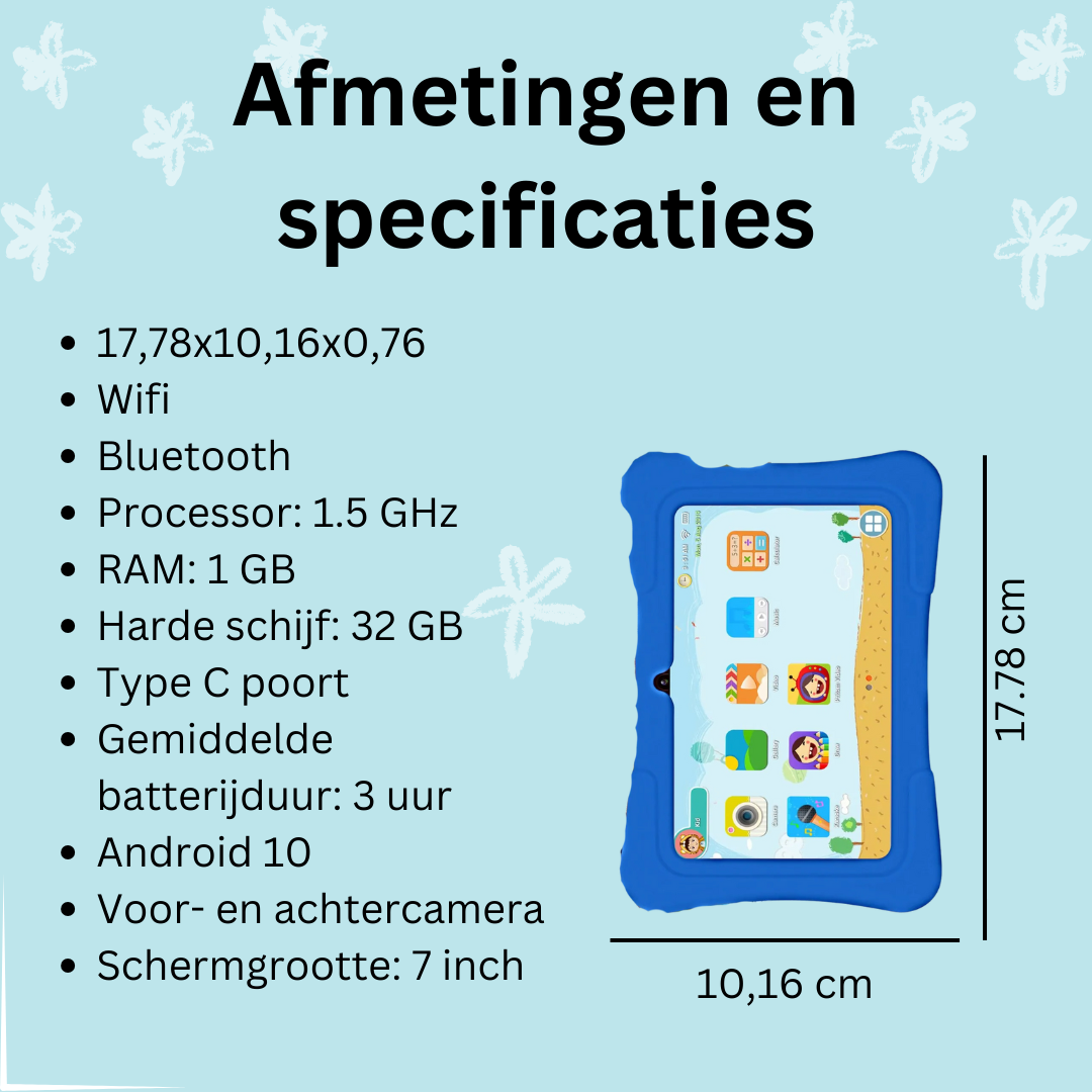 Kindertablet Blauw