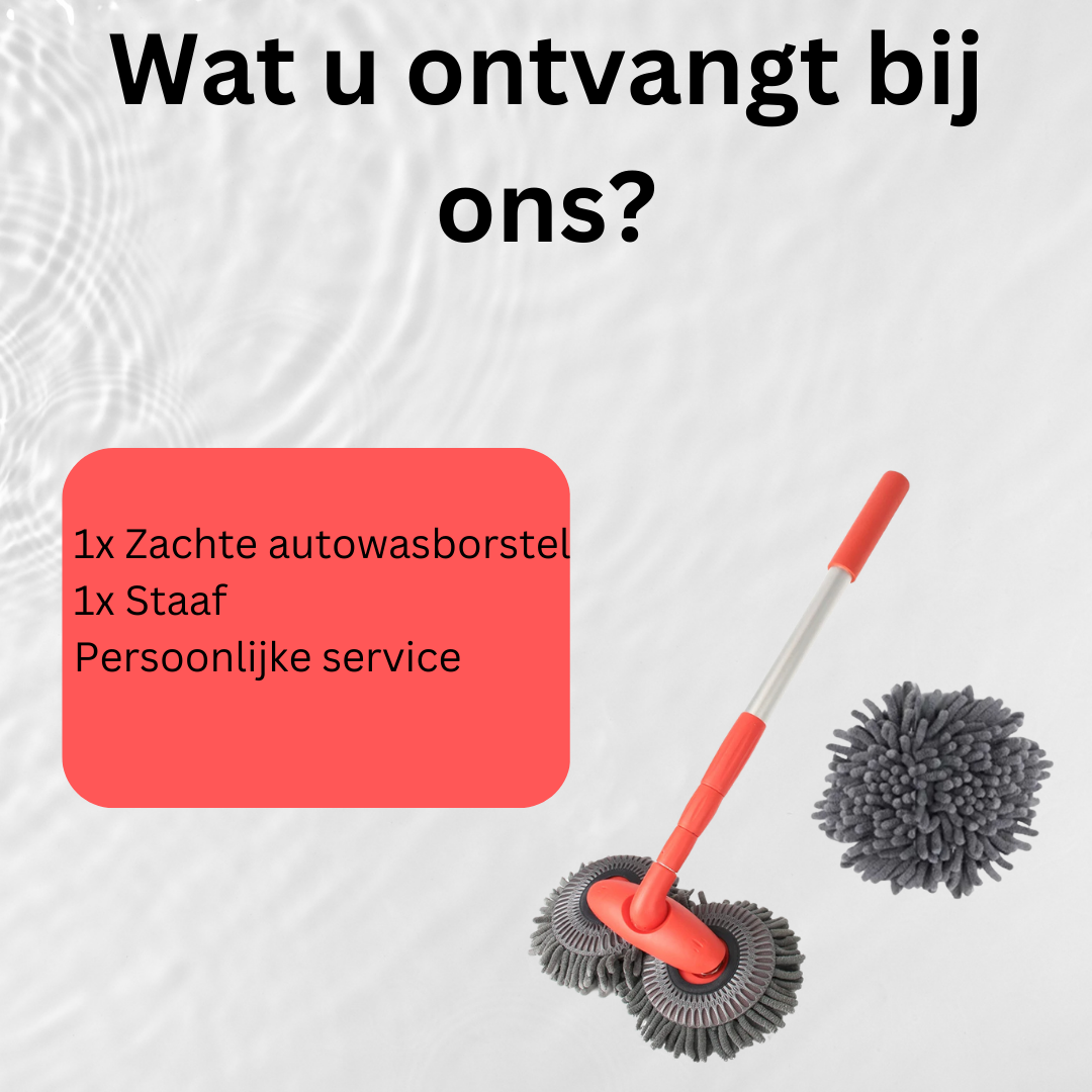 Autowasborstel Rood