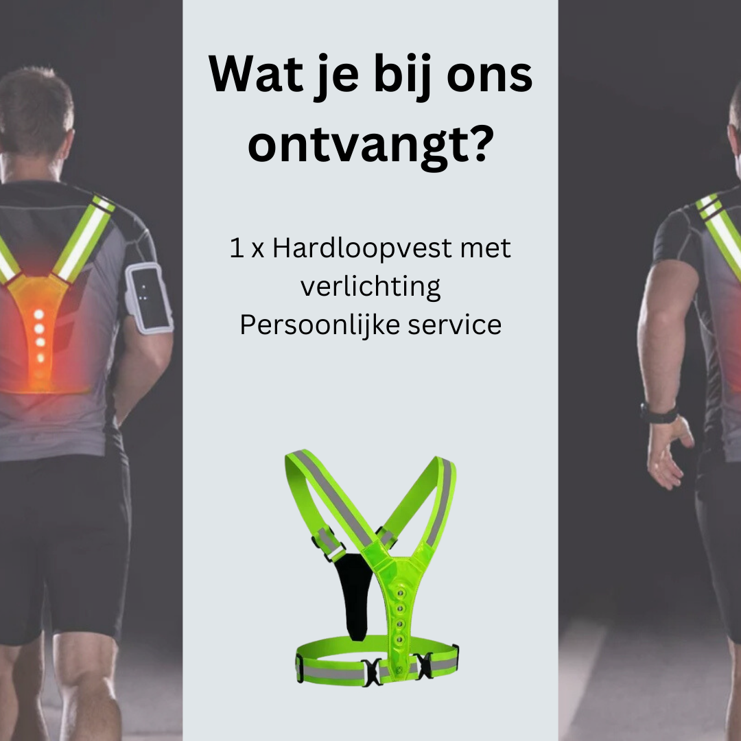 Hardloopvest met Verlichting