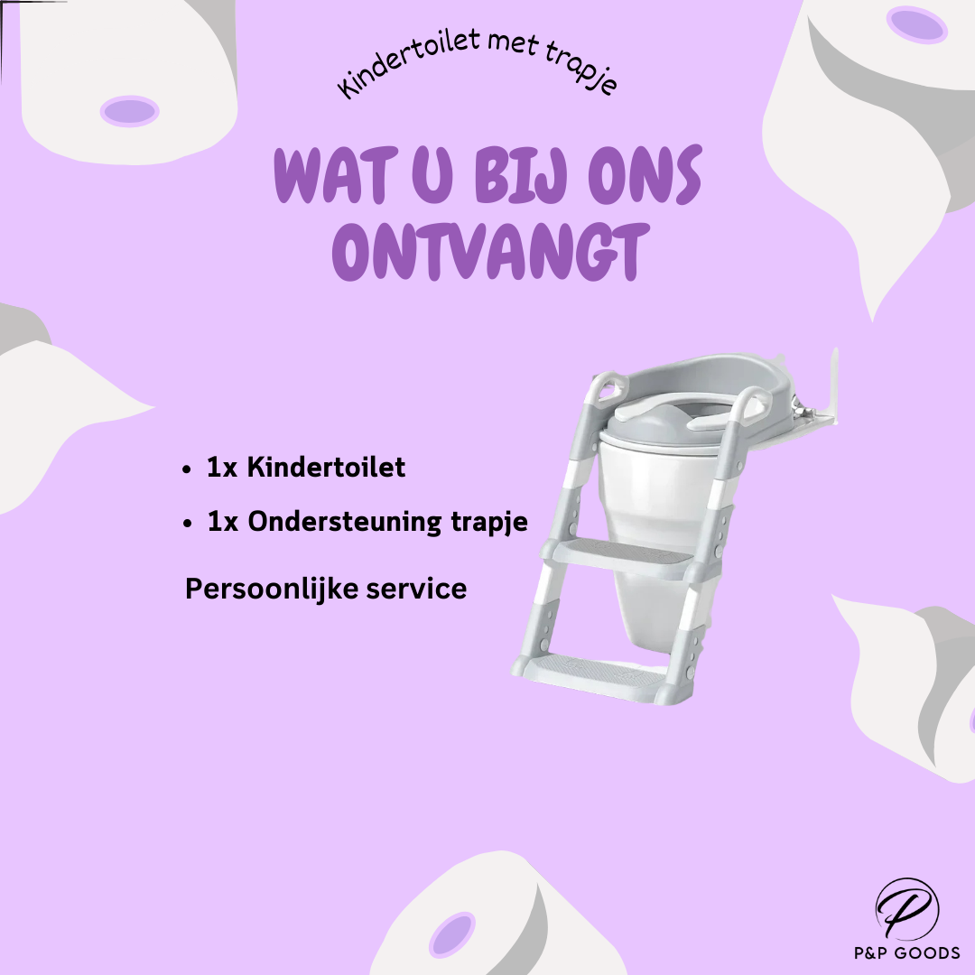 Kindertoilet met Trapje