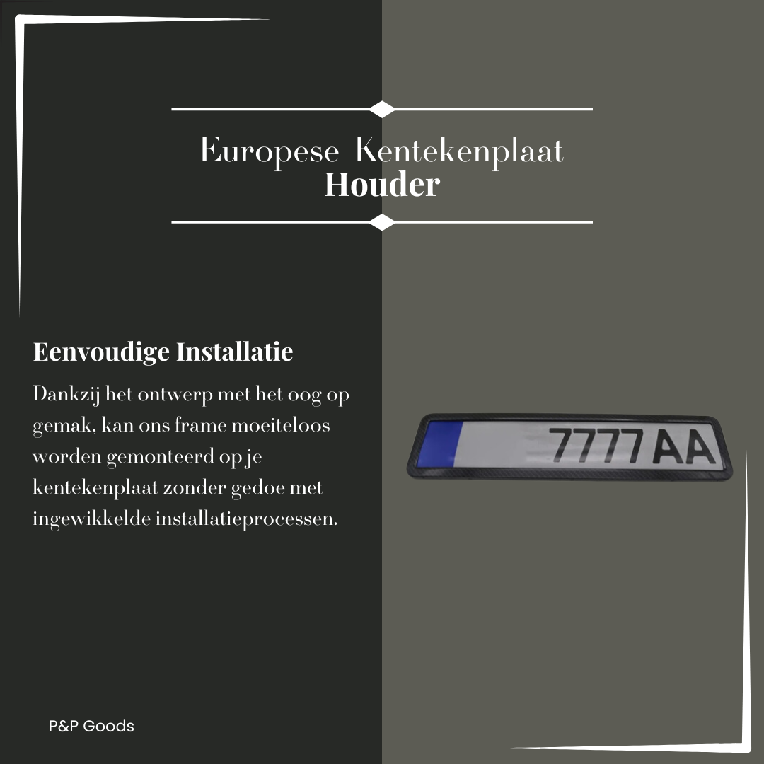 Europese Kentekenplaat Houder